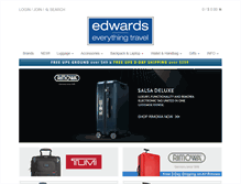Tablet Screenshot of edwardsluggage.com